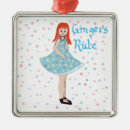 Search for little girl ornaments Red