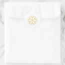 Search for gold snowflake stickers White