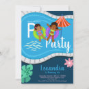 Search for cute pool party invitations Blue