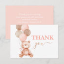 Search for baby girl announcement note cards Teddy bear