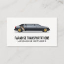 Recherche de service de limousine cartes visite Transport