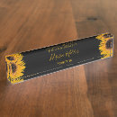Search for sunflower name plates Rustic