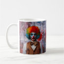 Search for scary face mugs Clown