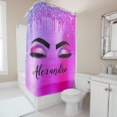 Search for eyelash shower curtains Glitter