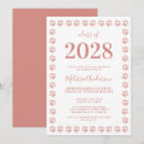 Search for rose gold glitter graduation invitations High school
