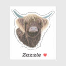 Search for scottish highland cattle stickers Farm