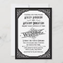 Search for scroll wedding invitations Black and white