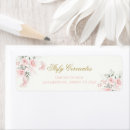 Search for quinceañera return address labels Blush pink