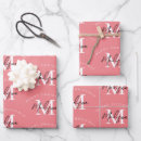 Search for monogram christmas wrapping paper Xmas