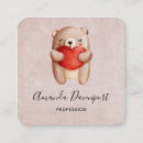 Search for teddy bear business cards Watercolor