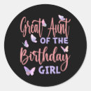 Search for great aunt stickers Birthday energy