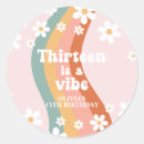 Search for thirteen birthday stickers Pink