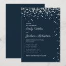 Search for silver confetti wedding invitations Chic