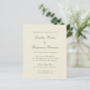 Search for elegant ivory wedding invitations Budget