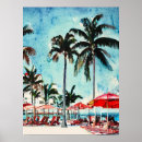 Search for retro miami travel posters Watercolor