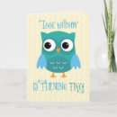 Recherche de hibou anniversaire cartes Bleu
