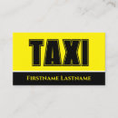 Recherche de taxis jaunes cartes visite Chauffeur de taxi