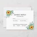 Search for sunflower response wedding invitations Fall