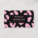 Search for leopard print business cards Hairdresser