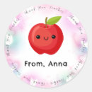 Search for red apple teacher stickers Thank you