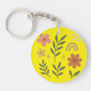 Search for yellow flowers keychains Trendy