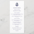 Search for nautical wedding menus Watercolor