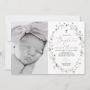 Recherche de girl baptême invitations Fleur sauvage
