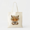 Search for baby fox tote bags Watercolor