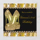 Search for high heel birthday invitations Glitter