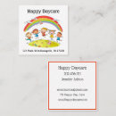 Search for happiness business cards Rainbow