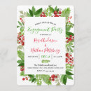 Recherche de christmas engagement party invitations Aquarelle