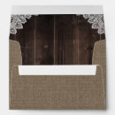 Search for lace envelopes Burlap