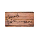 Search for weathered wood return address labels Rustic