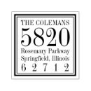 Search for square rubber stamps Initial