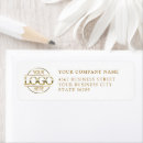 Search for round logo return address labels Marketing advertising swag
