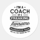 Search for badminton team stickers Shuttlecock