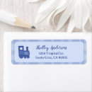 Search for blue giraffe return address labels Boy