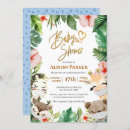 Search for greenery baby boy shower invitations Jungle