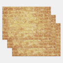 Search for brick pattern wrapping paper Gold