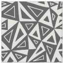 Search for black and white abstract fabric Triangles