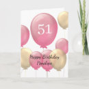 Search for 51st birthday cards For her