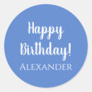 Search for happy birthday labels Blue