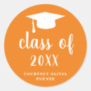 Recherche de orange et blanc autocollants Minimaliste