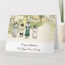Search for home illustration cards Village