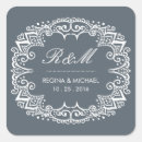 Recherche de swirl wedding stickers Monogramme