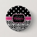 Search for polka dot monogram buttons White