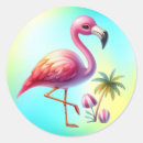 Search for flamingo cartoon stickers Illustration