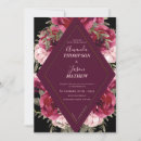 Search for burgundy blush floral wedding invitations Trendy