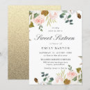 Search for gold white sweet 16 invitations Watercolor