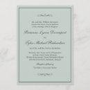 Recherche de simple classic mariage invitations Vert sauge